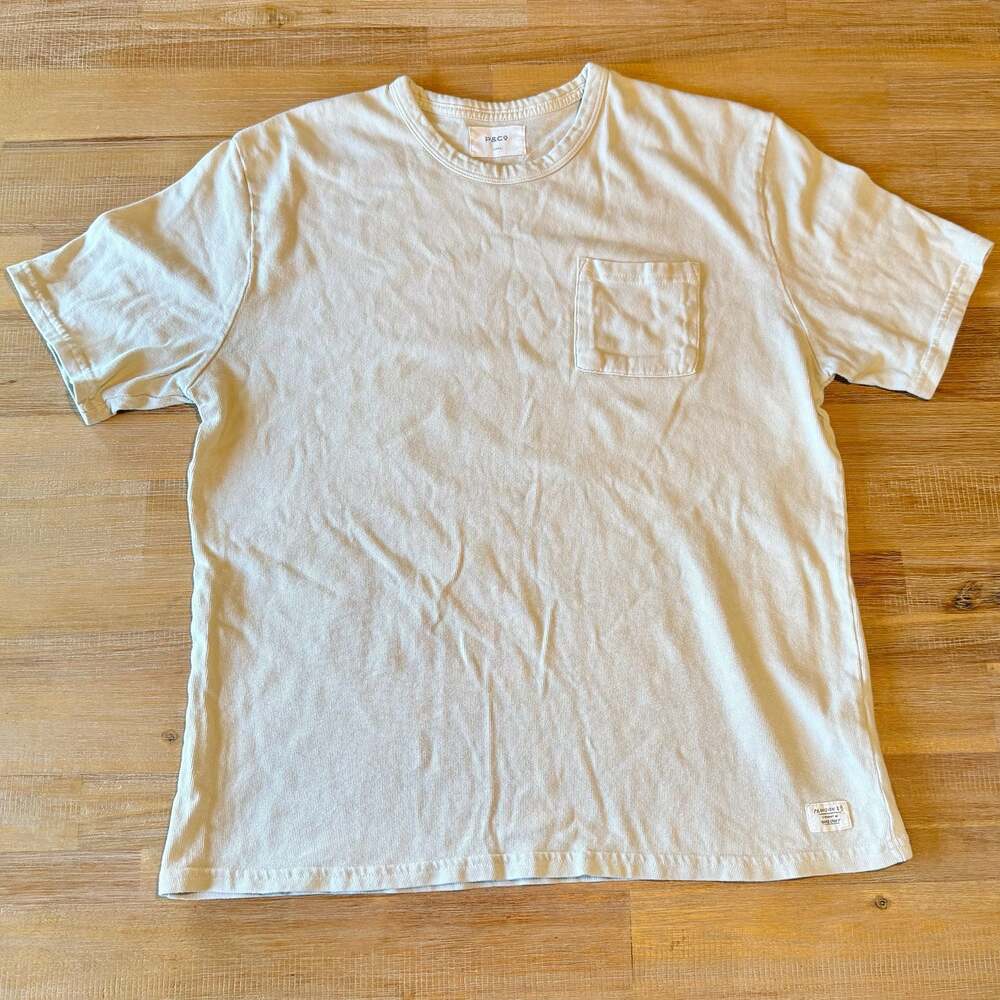 P&Co Crewneck Pocket T-Shirt Light beige Size Large